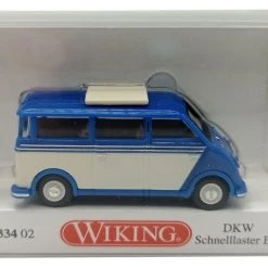Modellauto Geschäft -Modellauto Geschäft 033402 2 DKW Schnelllaster Bus blau perlweiss