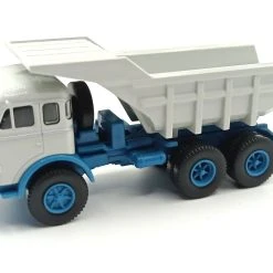 Wiking 067048 Henschel HS 3-180 Muldenkipper Hellgrau/blau Maßstab 1:87 Modellauto (NOS)