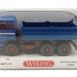 Modellauto Geschäft -Modellauto Geschäft 067309 2 Mercedes Benz Hochbordkipper azurblau