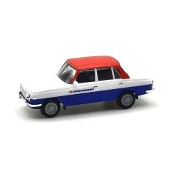 Herpa 095716 Wartburg 353 "Pneumant" Rot/weiss/blau Maßstab 1:87 Modellauto