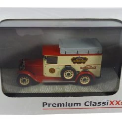 PremiumX 11154 Mercedes Benz L1000 "Circus Roncalli" Rot/creme 1940 Maßstab 1:43 Modellauto (NOS) -Modellauto Geschäft 11154 2 Mercedes Benz L1000 Circus Roncalli rot creme