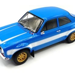 Greenlight 12800 Brian's Ford Escort RS2000 MKI Blau/weiss 1974 Maßstab 1:18 Modellauto (NOS)
