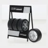 IXO Models 18SET014W Radset OZ Crono Silber 4 Reifen Mit Ständer Maßstab 1:18 Räder