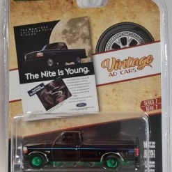 CHASE Car! Greenlight 39100-F Ford F-150 Nite Edition Schwarz 1992 - Vintage AD Cars 7 Maßstab 1:64