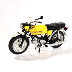 Sonstige Atlas 7168119 Motorrad Jawa Mustang Gelb Maßstab 1:24 Modell (NOS)