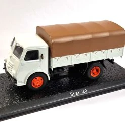 Sonstige Atlas 7167131 Star 20 Pritsche/Plane Grau/braun LKW Maßstab 1:43 Modell (NOS)