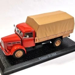 Sonstige Atlas 7167113 Csepel D-344 LKW Pritsche/Plane Rot/braun Maßstab 1:43 Modell (NOS)
