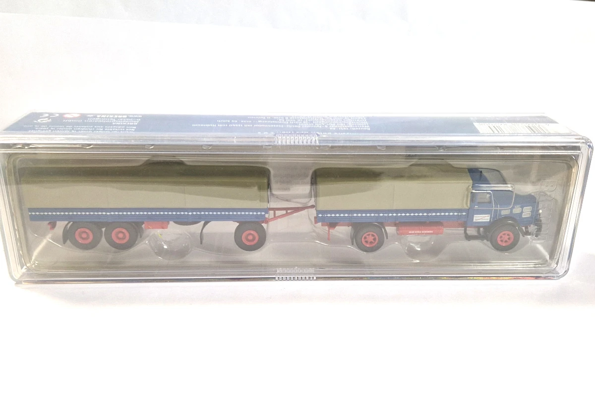Brekina 86200 Faun L 8 L Lastzug Pritsche/plane Brau/rot/grau LKW Maßstab 1:87 Modellauto (NOS) 1 Brekina 86200 Faun L 8 L Lastzug Pritsche/plane Brau/rot/grau LKW Maßstab 1:87 Modellauto (NOS)
