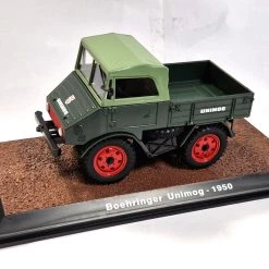 Sonstige Atlas 7517007 Boehringer Unimog Grün 1950 Schlepper Maßstab 1:32 Modell (NOS)