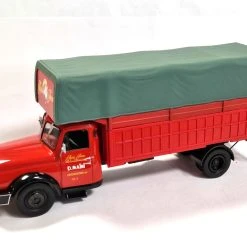Sonstige Atlas 203182 Willeme LC 610 Hochwand Pritsche Rot/grau LKW Maßstab 1:43 Modell (NOS)
