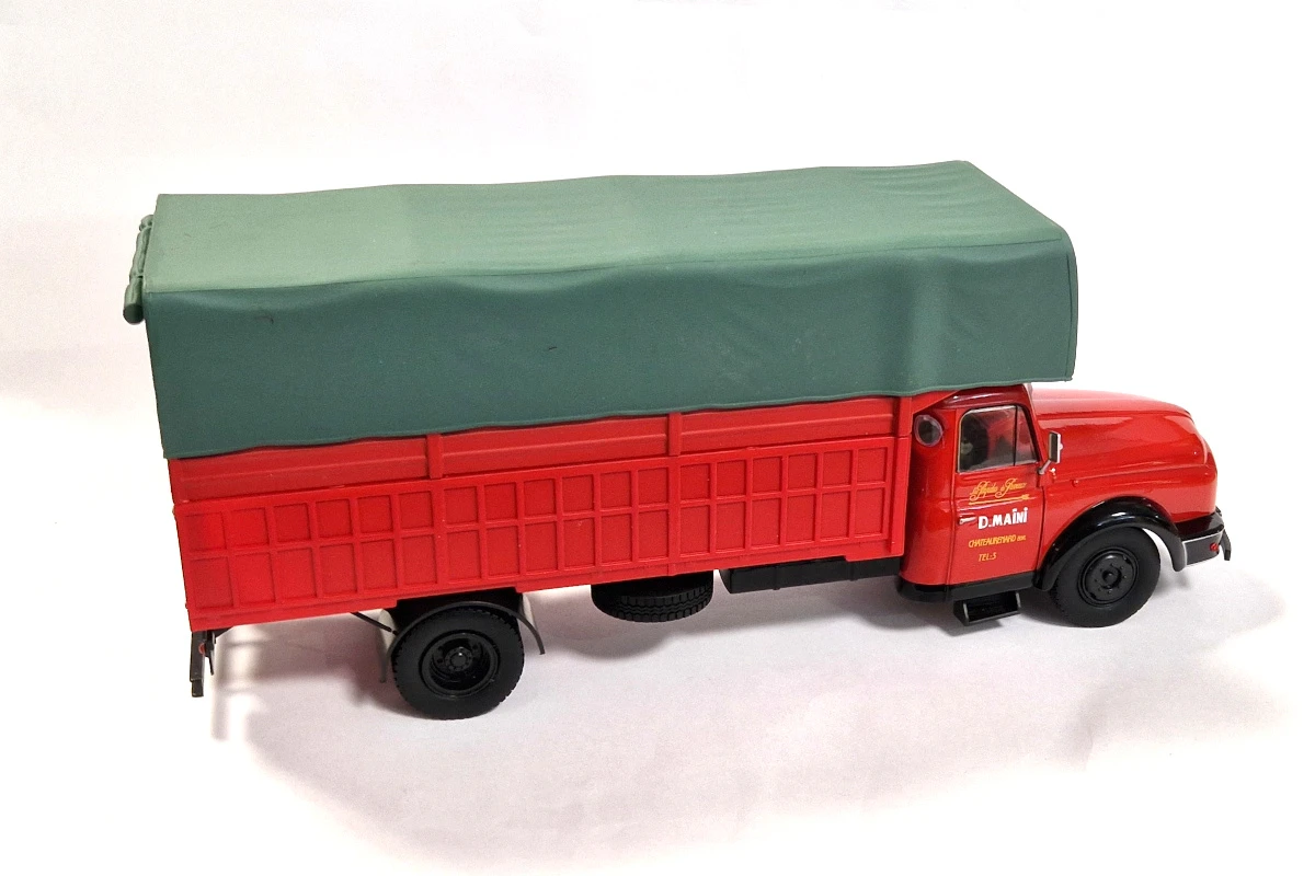 Sonstige Atlas 203182 Willeme LC 610 Hochwand Pritsche Rot/grau LKW Maßstab 1:43 Modell (NOS) 2 Sonstige Atlas 203182 Willeme LC 610 Hochwand Pritsche Rot/grau LKW Maßstab 1:43 Modell (NOS) - Image 2