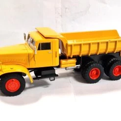 Sonstige Atlas 203152 KrAZ 256 Muldenkipper Gelb LKW Maßstab 1:43 Modell (NOS)