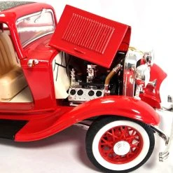 Sonstige Gebraucht! Road Legends 92248 Ford Coupe 3-Window Rot 1932 Maßstab 1:18 - Fast Wie Neu (Yatming) -Modellauto Geschäft 20230612 140312