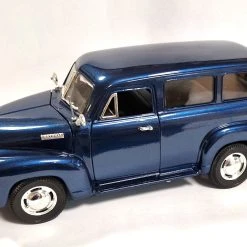 Sonstige Gebraucht! Mira 6240 Chevrolet Carryall Suburban Blau Metallic 1950 Maßstab 1:18 - Fast Wie Neu