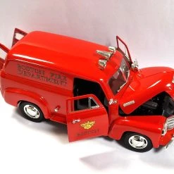 Gebraucht! Mira Solido 8088 Chevrolet Panel Truck "Boston Fire Dep." Rot 1950 Maßstab 1:18 - Fast Wi -Modellauto Geschäft 20230616 134843