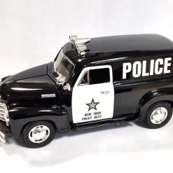 SOLIDO Gebraucht! Mira 8087 Chevrolet Panel Truck "New York Police" Schwarz 1950 Maßstab 1:18 - Fast Wie Ne