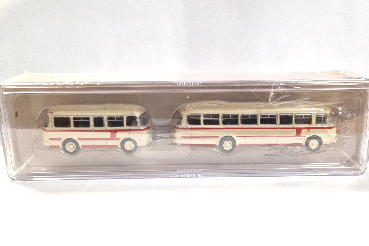 Brekina 58264 Skoda 706/Jelcz 043 Bus Mit P-01 Anhänger Rot/beige Maßstab 1:87 Modellauto NEU 1 Brekina 58264 Skoda 706/Jelcz 043 Bus Mit P-01 Anhänger Rot/beige Maßstab 1:87 Modellauto NEU