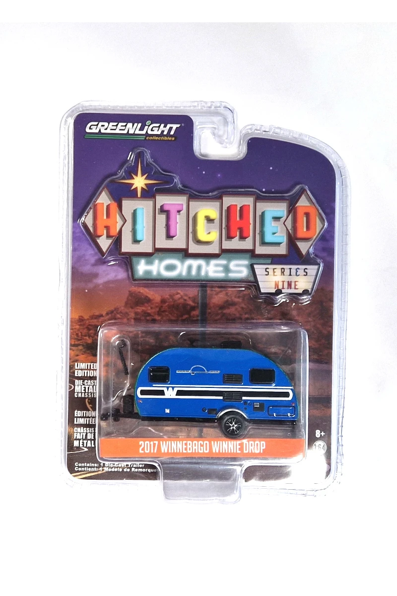 Chase Car! Greenlight 34090-D Winnebago Winnie Drop Blau/grün - Hitched Homes 9 Maßstab 1:64 Wohnwag 1 Chase Car! Greenlight 34090-D Winnebago Winnie Drop Blau/grün - Hitched Homes 9 Maßstab 1:64 Wohnwag