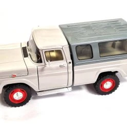 Sonstige Gebraucht! Road Signature 92317 Ford F-250 Pickup Truck Mit Aufbau Grau 1959 Maßstab 1:18 - Fast Wie