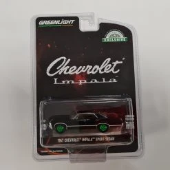Chase Car Greenlight 30333 Chevrolet Impala Sport Sedan Schwarz/grün 1967 Maßstab 1:64 Modellauto