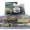 Greenlight 31140-C Chevrolet Silverado 2021 + Chevrolet Camaro RS 1969 + Car Hauler "Texaco" - Racin