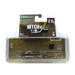 Greenlight 32240-B Chevrolet El Camino Conquista Braun/beige 1984 + Trailer - Hitch & Tow 24 Maßstab