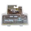 Greenlight 32270-A Chevrolet C-10 Shortbed + Tandem Car Trailer Hellblau "Gulf" - Hitch & Tow 27 Maß