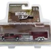 Greenlight 32270-D Ford F-150 XLT Dunkelrot 2019 + Livestock Trailer - Hitch & Tow 27 Maßstab 1:64 M