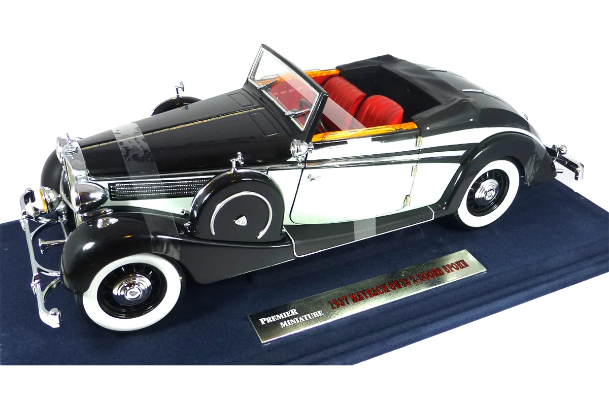 Sonstige Signature Models 38205 Maybach SW38 2-türig Spohn Schwarz/grau 1937 Maßstab 1:18 Modellauto (NOS) 1 Sonstige Signature Models 38205 Maybach SW38 2-türig Spohn Schwarz/grau 1937 Maßstab 1:18 Modellauto (NOS)