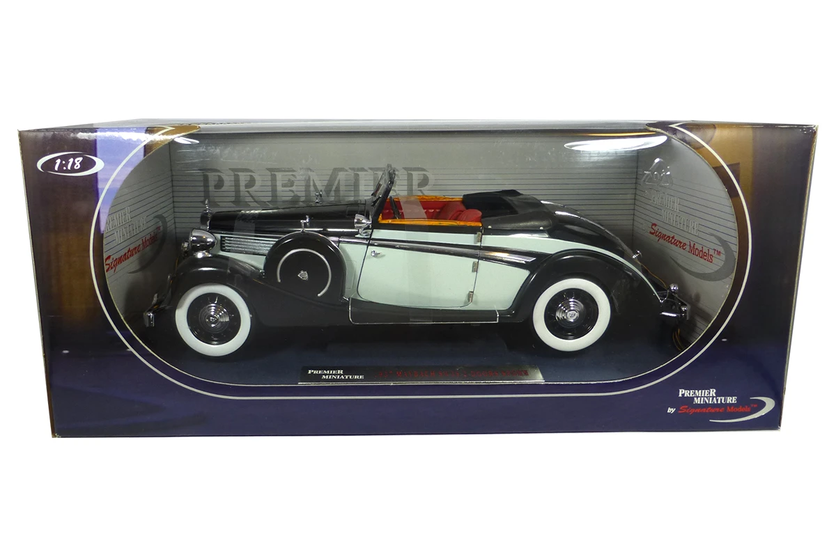 Sonstige Signature Models 38205 Maybach SW38 2-türig Spohn Schwarz/grau 1937 Maßstab 1:18 Modellauto (NOS) 2 Sonstige Signature Models 38205 Maybach SW38 2-türig Spohn Schwarz/grau 1937 Maßstab 1:18 Modellauto (NOS) - Image 2