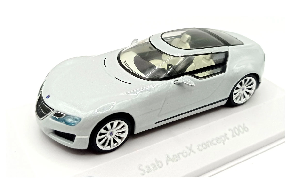 Sonstige Atlas 3898007 Saab AeroX Concept Car Weiss Metallic 2006 Maßstab 1:43 Modellauto (NOS) 1 Sonstige Atlas 3898007 Saab AeroX Concept Car Weiss Metallic 2006 Maßstab 1:43 Modellauto (NOS)