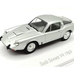 Sonstige Atlas 3898032 Saab Sonett V4 Silber 1969 Maßstab 1:43 Modellauto (NOS)