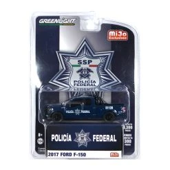 Greenlight 51380 Ford F-150 "SSP Policia Federal" Dunkelblau/weiss 2017 - Mijo Exclusives Maßstab 1: