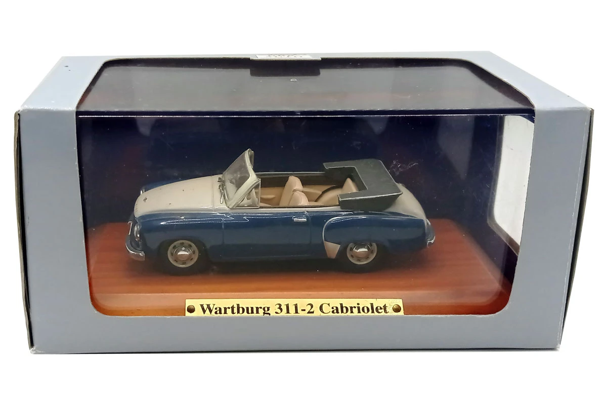 Sonstige Atlas 7130102 Wartburg 311-2 Cabrio Blau/creme 1957 Maßstab 1:43 Modellauto (NOS) 2 Sonstige Atlas 7130102 Wartburg 311-2 Cabrio Blau/creme 1957 Maßstab 1:43 Modellauto (NOS) - Image 2