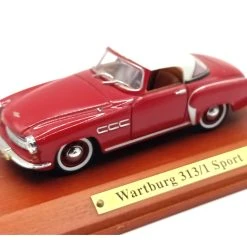 Sonstige Gebraucht Atlas 7130121 Wartburg 313 Sport Rot/weiss 1957 Maßstab 1:43 Modellauto (NOS)