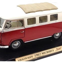 Sonstige Road Signature 92327 VW T1 Microbus Rot/weiss 1962 Maßstab 1:18 Modellauto (NOS)