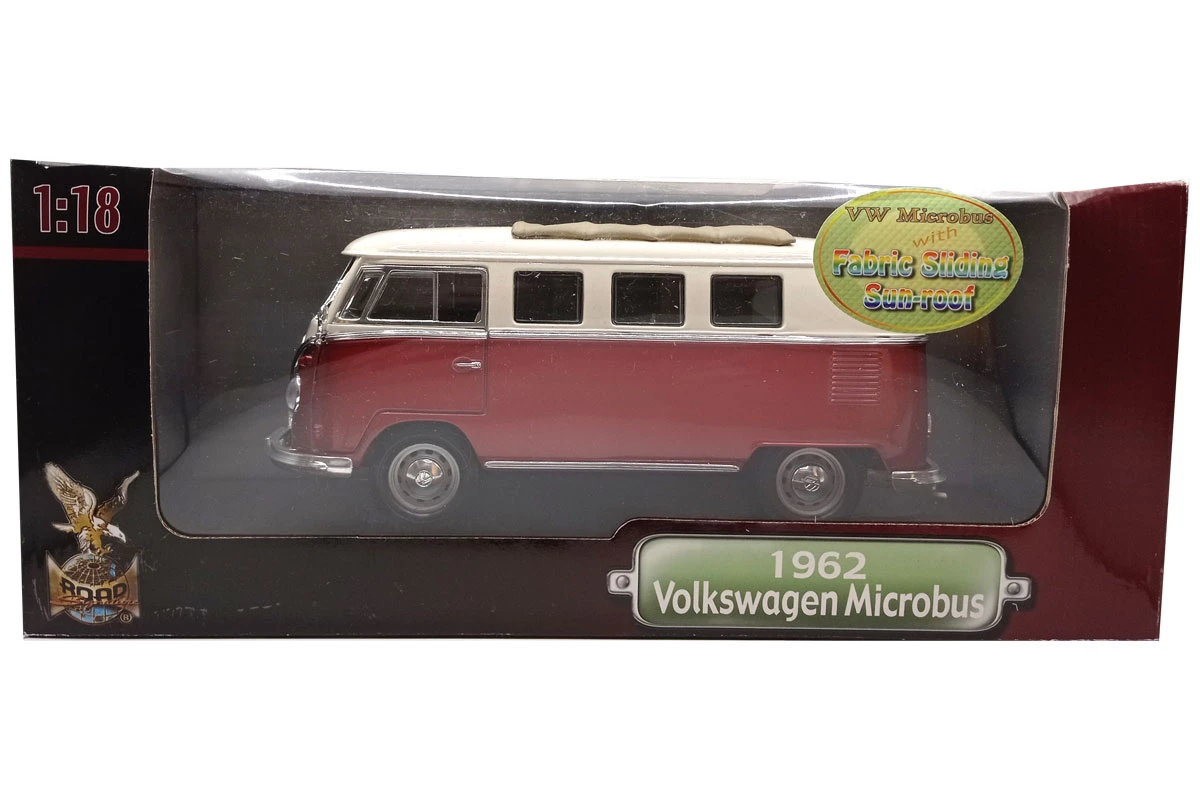 Sonstige Road Signature 92327 VW T1 Microbus Rot/weiss 1962 Maßstab 1:18 Modellauto (NOS) 2 Sonstige Road Signature 92327 VW T1 Microbus Rot/weiss 1962 Maßstab 1:18 Modellauto (NOS) - Image 2