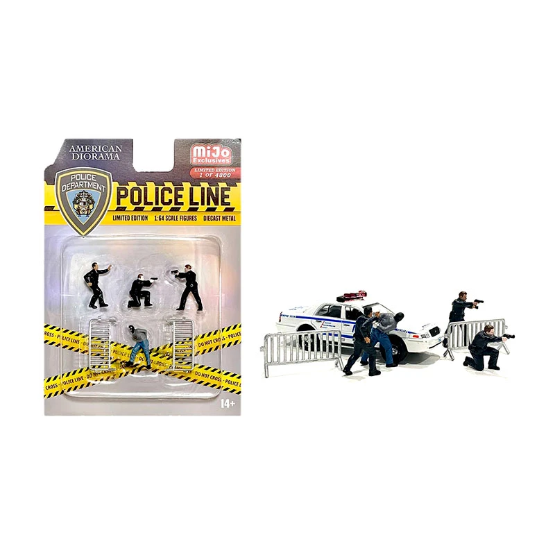 American Diorama AD76493 Figurenset "Police Line" Mijo Exclusives Maßstab 1:64 1 American Diorama AD76493 Figurenset "Police Line" Mijo Exclusives Maßstab 1:64