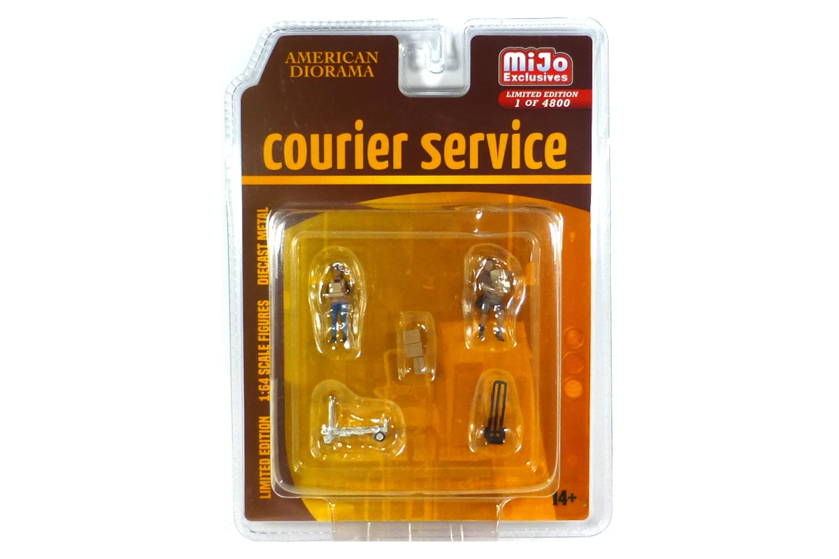 American Diorama AD76495 Figurenset "Courier Service" Mijo Exclusives Maßstab 1:64 1 American Diorama AD76495 Figurenset "Courier Service" Mijo Exclusives Maßstab 1:64
