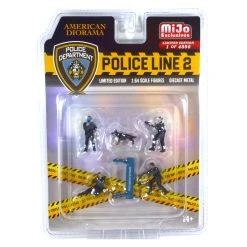 American Diorama AD76497 Figurenset "Police Line 2" Mijo Exclusives Maßstab 1:64