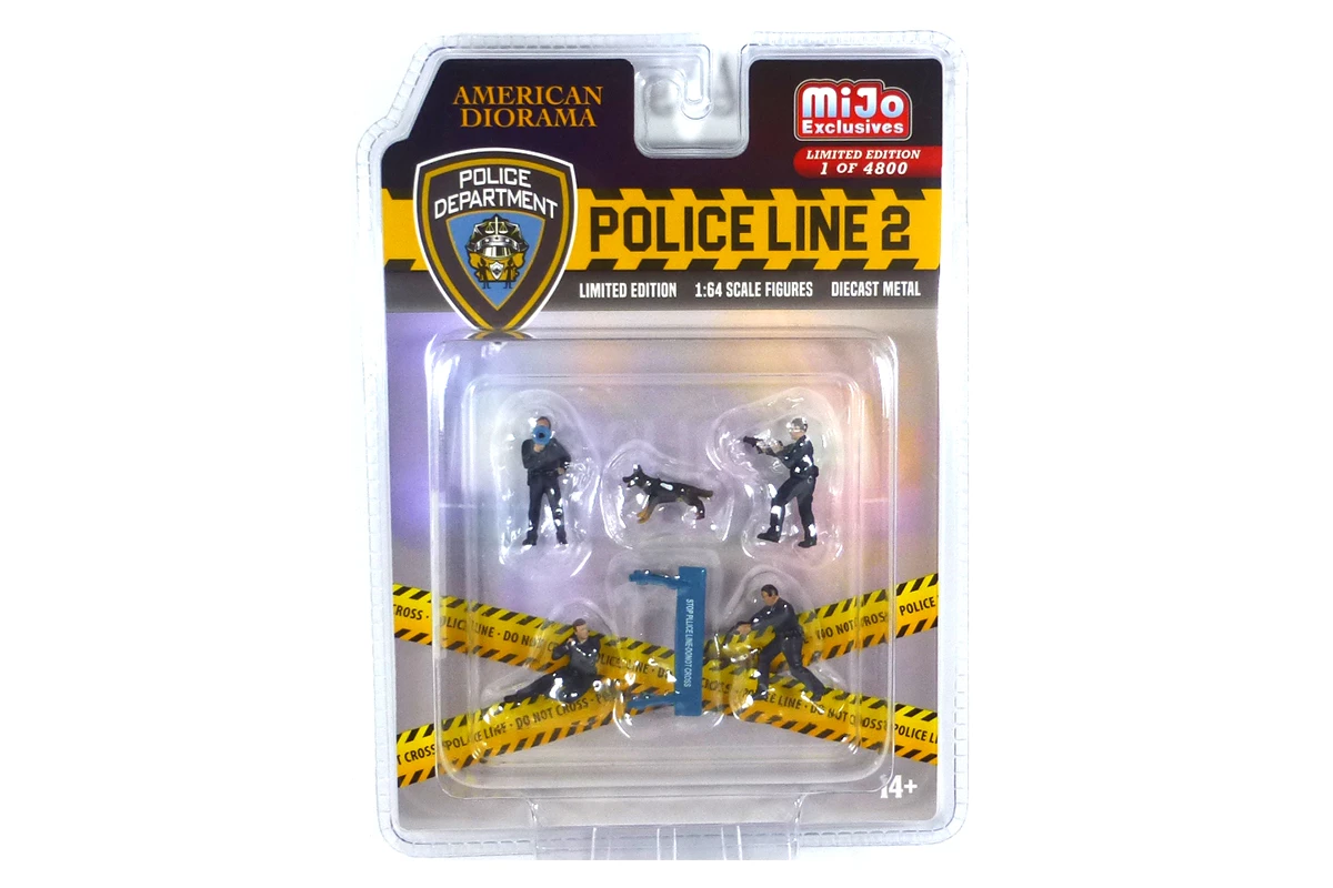 American Diorama AD76497 Figurenset "Police Line 2" Mijo Exclusives Maßstab 1:64 1 American Diorama AD76497 Figurenset "Police Line 2" Mijo Exclusives Maßstab 1:64