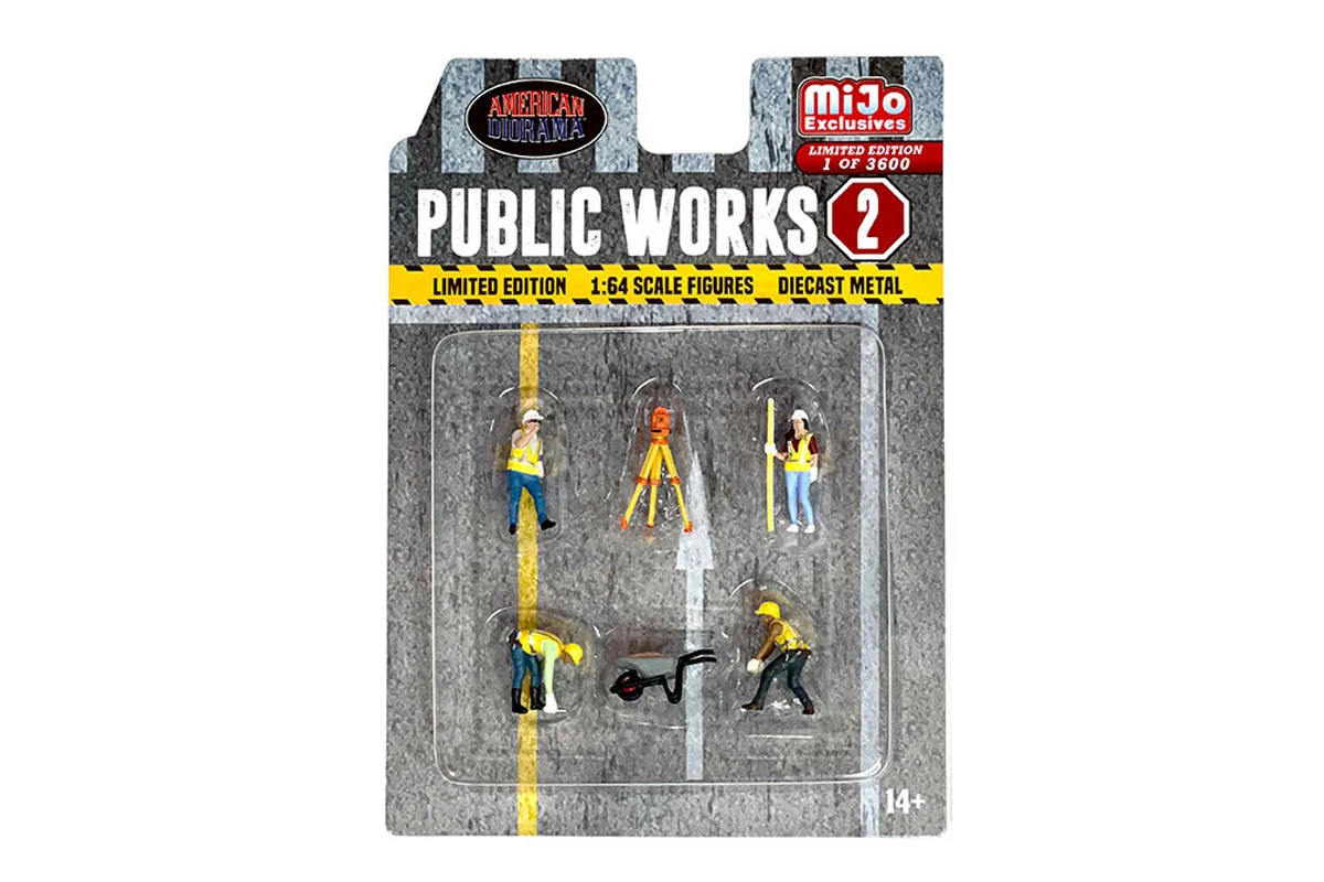 ***American Diorama AD76519 Figurenset "Public Works 2" Mijo Exclusives Maßstab 1:64 1 ***American Diorama AD76519 Figurenset "Public Works 2" Mijo Exclusives Maßstab 1:64