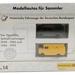 Brekina Set Serie 14 "Deutsche Post" Maßstab 1:87 Modellauto (NOS)