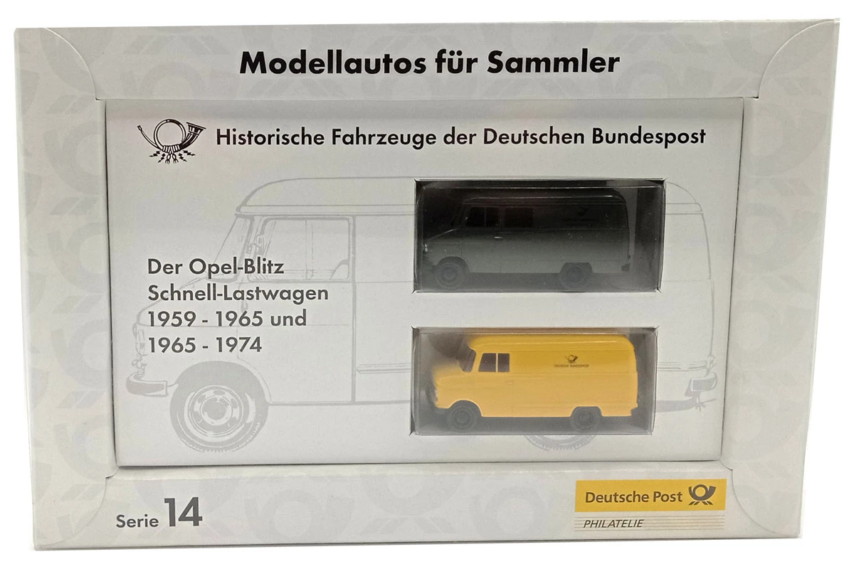 Brekina Set Serie 14 "Deutsche Post" Maßstab 1:87 Modellauto (NOS) 1 Brekina Set Serie 14 "Deutsche Post" Maßstab 1:87 Modellauto (NOS)