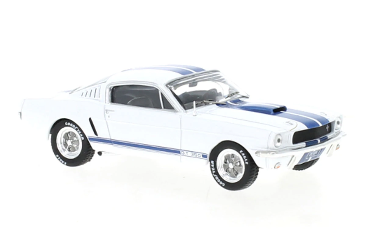 IXO Models CLC438 Ford Mustang Shelby GT 350 Weiss/blau 1965 Maßstab 1:43 Modellauto 1 IXO Models CLC438 Ford Mustang Shelby GT 350 Weiss/blau 1965 Maßstab 1:43 Modellauto