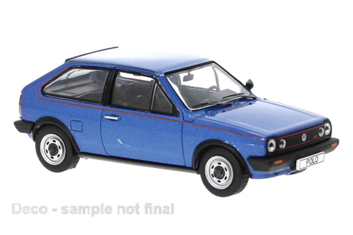 ***IXO Models CLC505 VW Polo Coupe GT Blau Metallic 1985 Maßstab 1:43 Modellauto 1 ***IXO Models CLC505 VW Polo Coupe GT Blau Metallic 1985 Maßstab 1:43 Modellauto