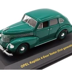 Gebraucht NOS! IXO Models MUS048 Opel Kaptiän 4-Türer Grün 1939 Maßstab 1:43 Modellauto