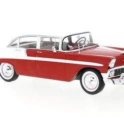 Whitebox WB124121 Chevrolet Bel Air Sedan Rot/weiss 1956 Maßstab 1:24 Modellauto