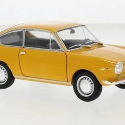 Whitebox WB124168 Fiat 850 Coupe Dunkelgelb Maßstab 1:24 Modellauto