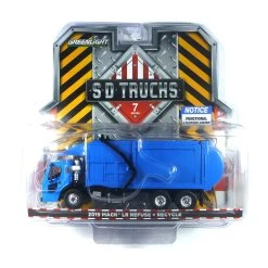 Greenlight 45070-C Mack LR Refuse + Recycle Blau 2019 - SD Trucks 7 Maßstab 1:64 Modellauto